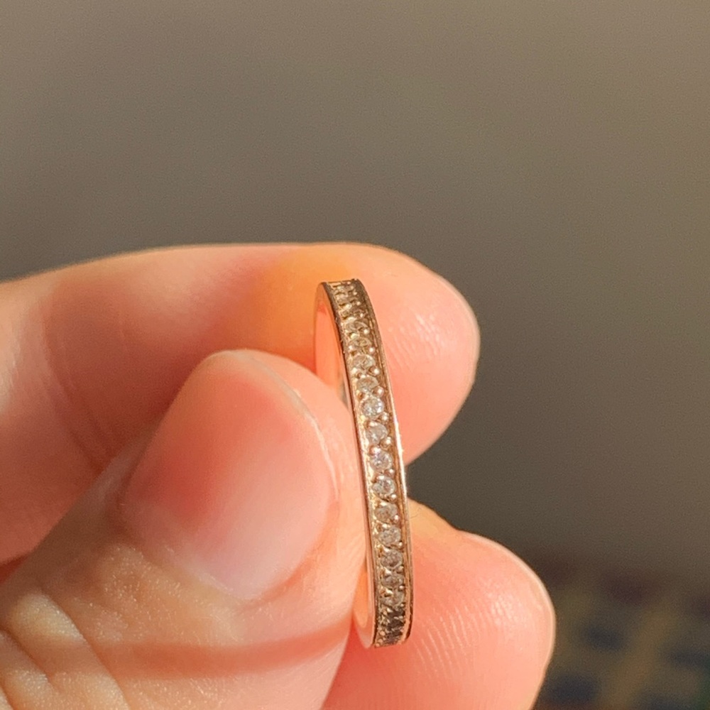 14k rose gold  Diamond ring
